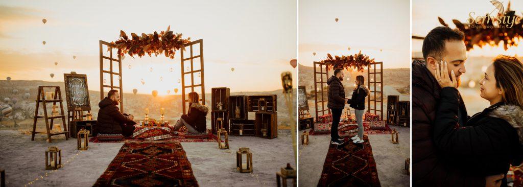 Kapadokya Gün Doğumu Evlilik Teklifi