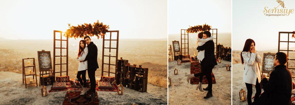 Kapadokya Gün Doğumu Evlilik Teklifi