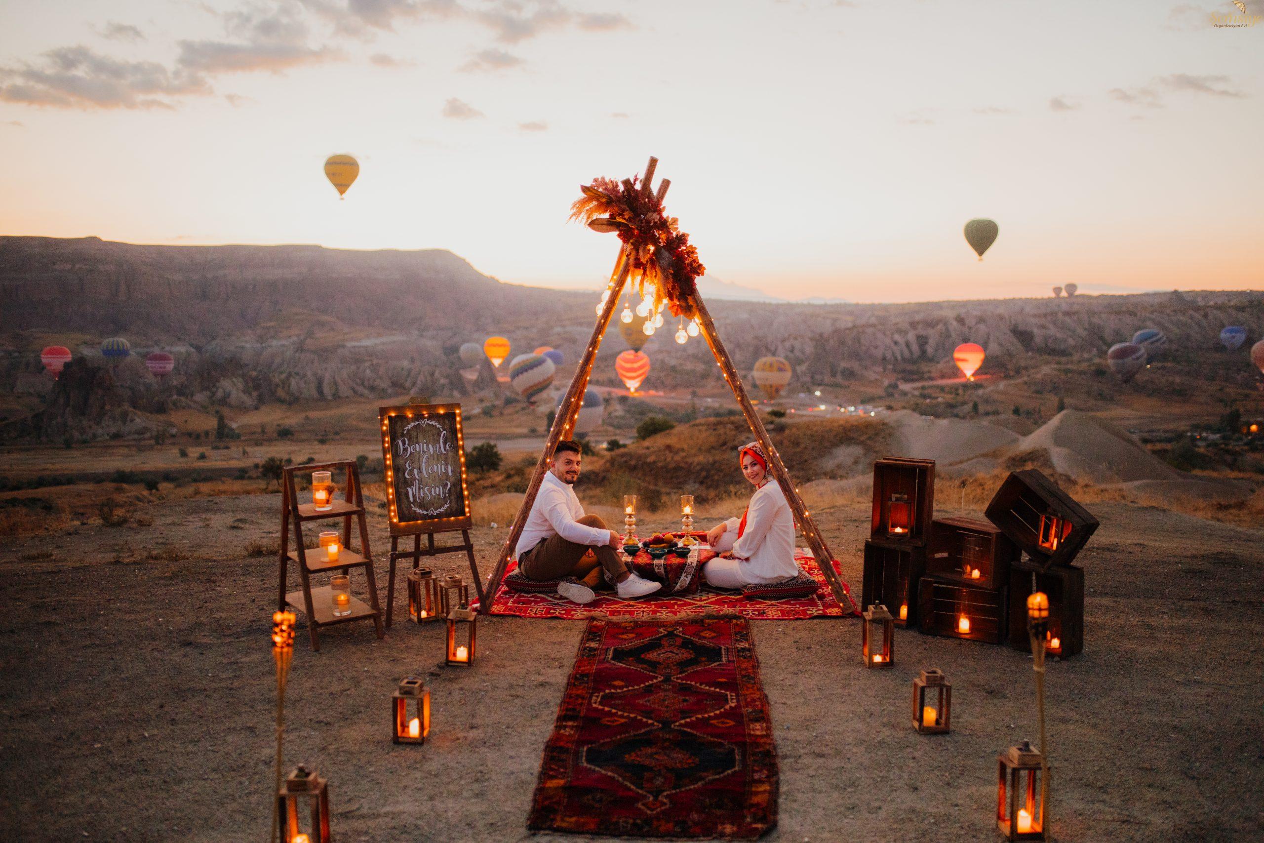 Nostaljik 3 Kapadokya Evlilik Teklifi