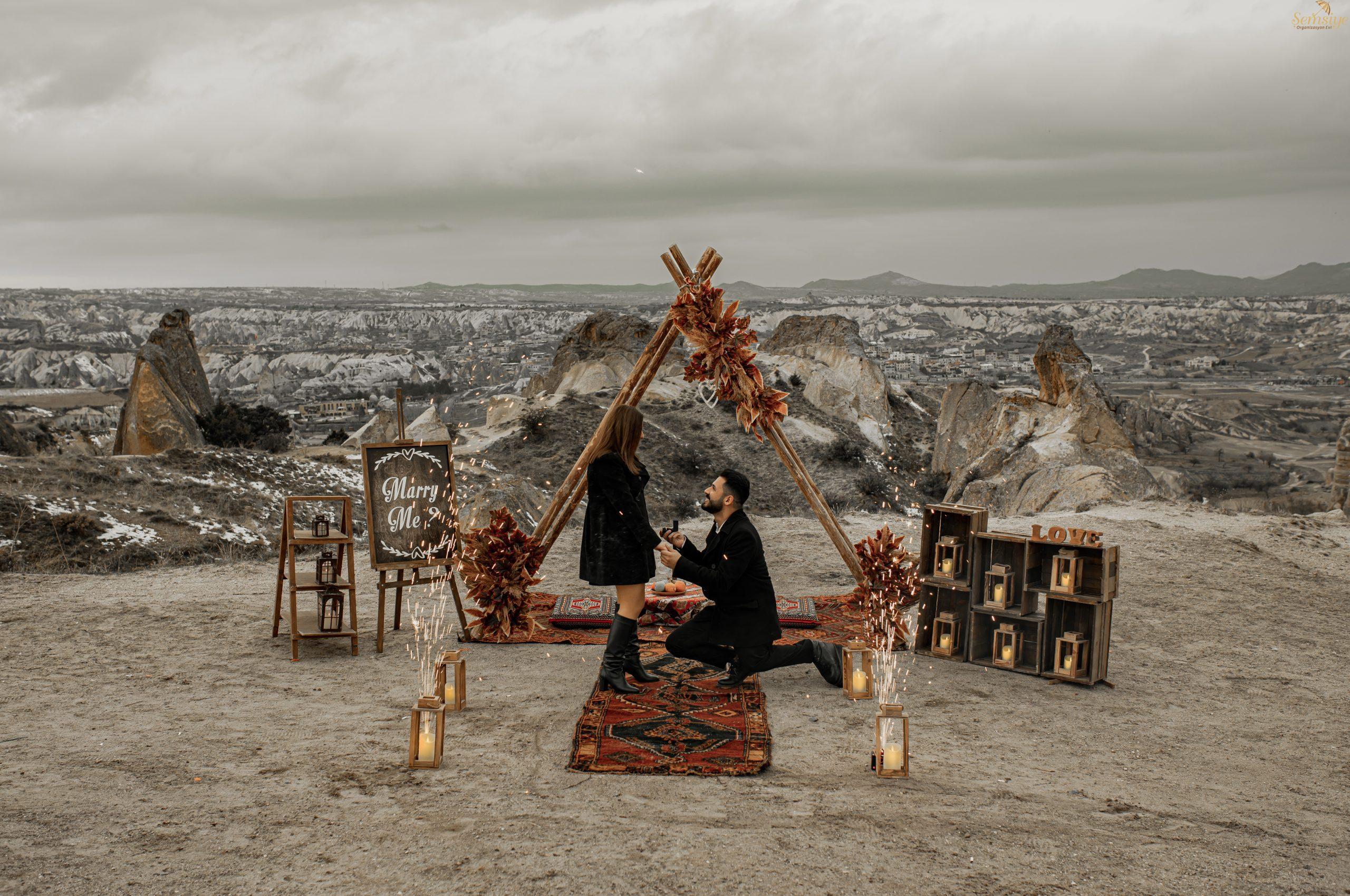 Nostaljik 8 Kapadokya Evlilik Teklifi